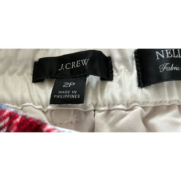 J.CREW Nello Gori Italy Wool Fully Lined Plaid Pants Size 2P - Picture 8 of 9